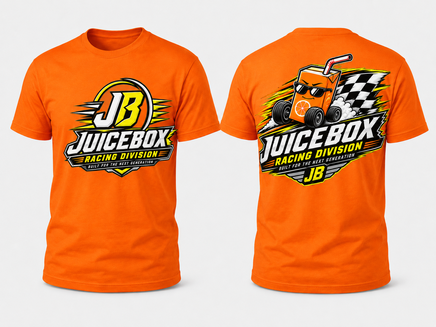 Juicebox Racing shirt front and back